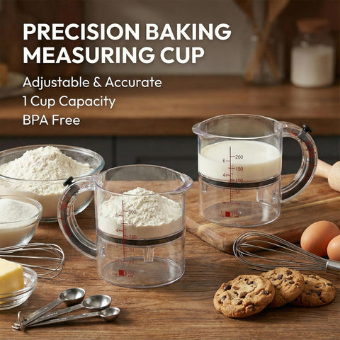 SKAHEE dual-scale ml-oz etching ensures consistent readings for bake or lab tasks.