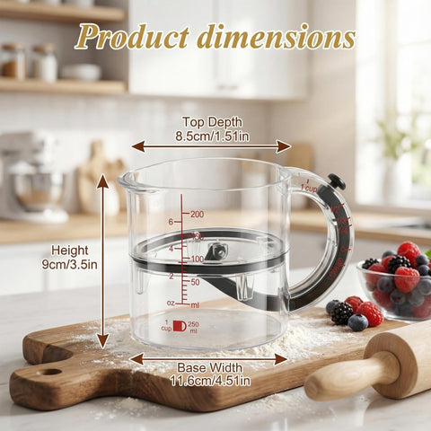 SKAHEE inverted-no-drip feature reduces mess when pouring from the cup.