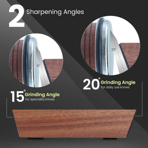 SKÄR compact size knife sharpener fits neatly in drawers.