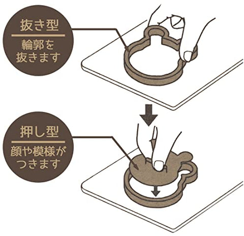 Skater CSM1-A durable Disney character baking tools for fondant and cookies.