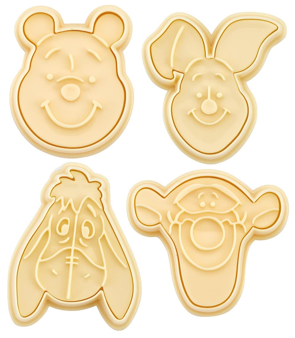 Skater CSM1-A Winnie the Pooh cookie cutters with die and mold for precise shapes.