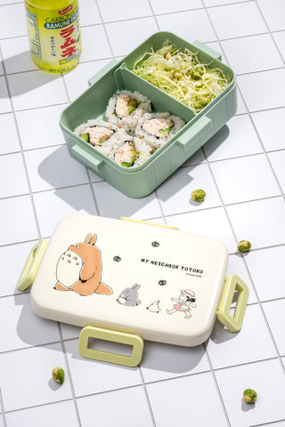 Skater Totoro bento design with Marching Totoro artwork for authentic style.