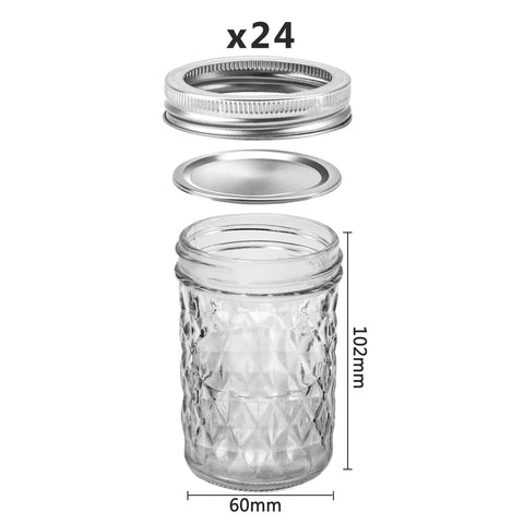 Close-up of clear SKOCHE mason jar highlighting crystal-clear glass.