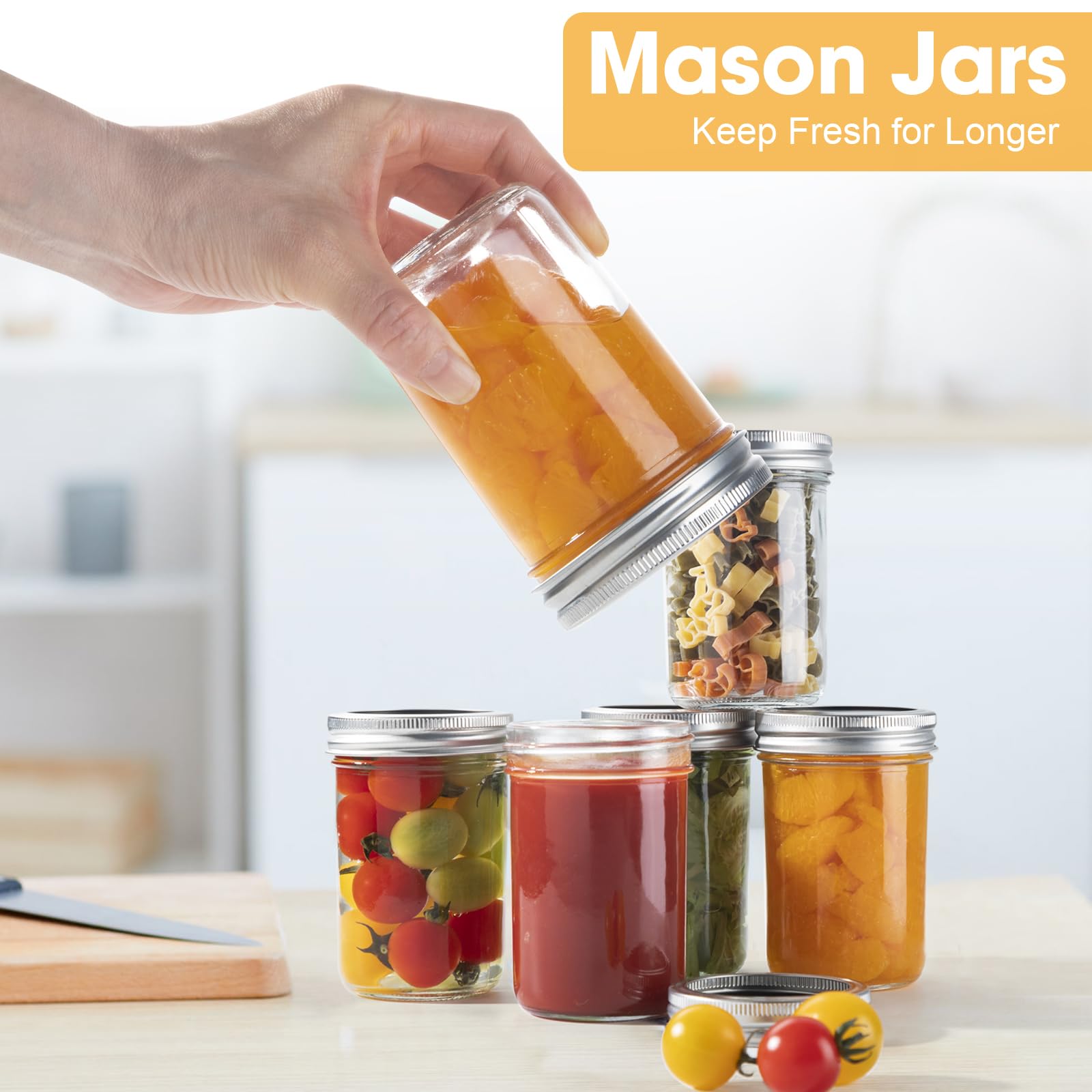 SKOCHE dishwasher-safe jar for easy cleaning and reuse.