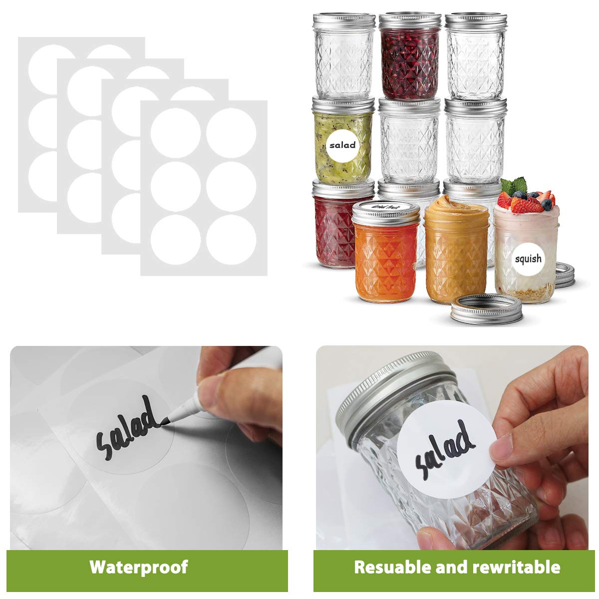 SKOCHE 8oz mason jar ready as party favors for DIY gifts.