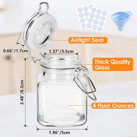 SKOCHE 4 oz jars with labels and silicone funnels for easy gifting.