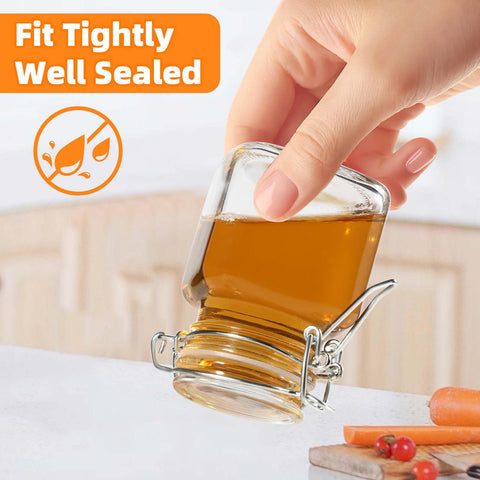 SKOCHE small jars ideal for spices, herbs, teas in pantry.