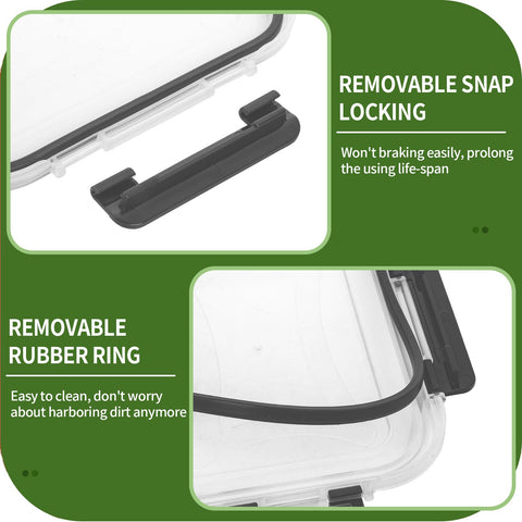 Skroam borosilicate glass container is dishwasher-safe for quick cleanup.