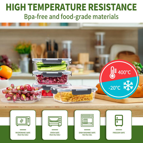 Skroam freezer-oven safe glass container withstands heat transitions from fridge to oven.