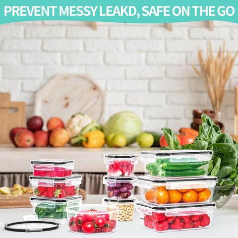 Skroam labeling set helps easy leftovers organization in the kitchen.