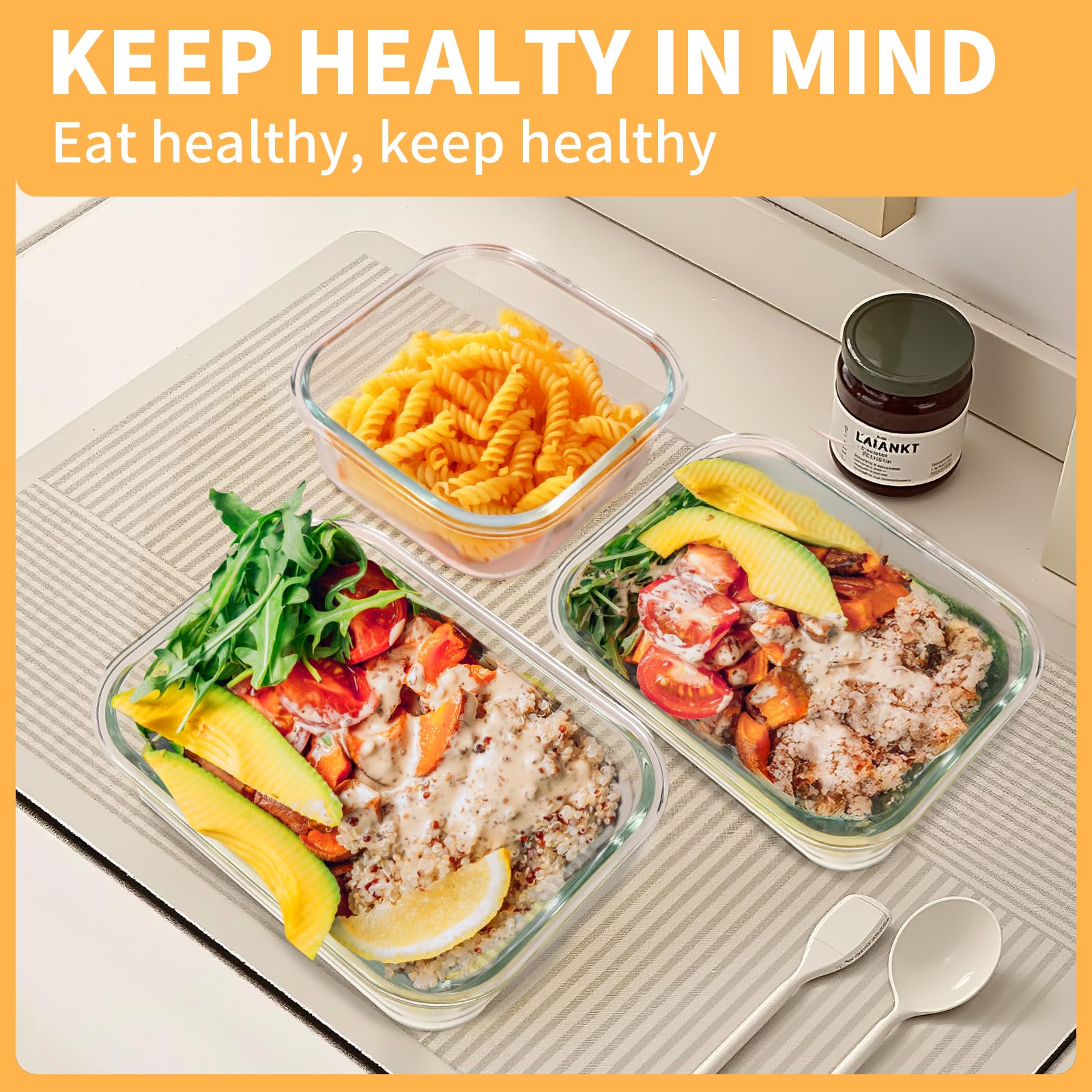 Varied shapes maximize kitchen storage in a neat Skroam set.