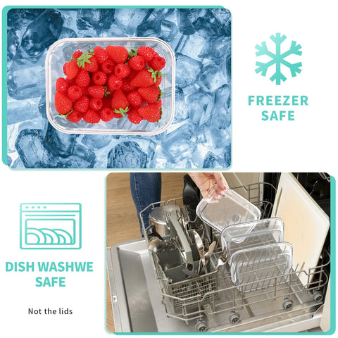Skroam stackable design saves fridge and cabinet space.
