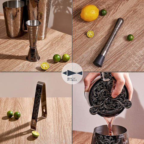 Sky Fish Bartender Kit mixing spoon for precise stirring in your home bar.
