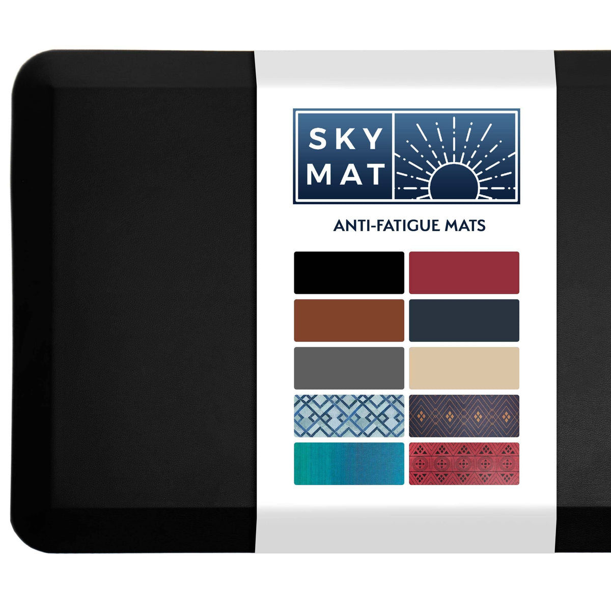 Sky Solutions Anti Fatigue Mat foam close-up shows dense cushioning for comfort