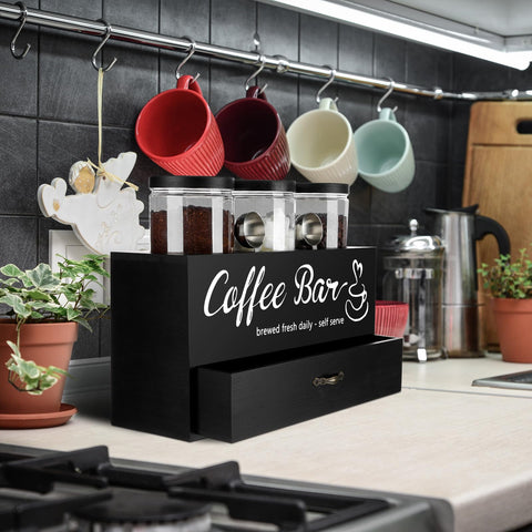 Skybooly drawer design enables quick access during coffee prep.