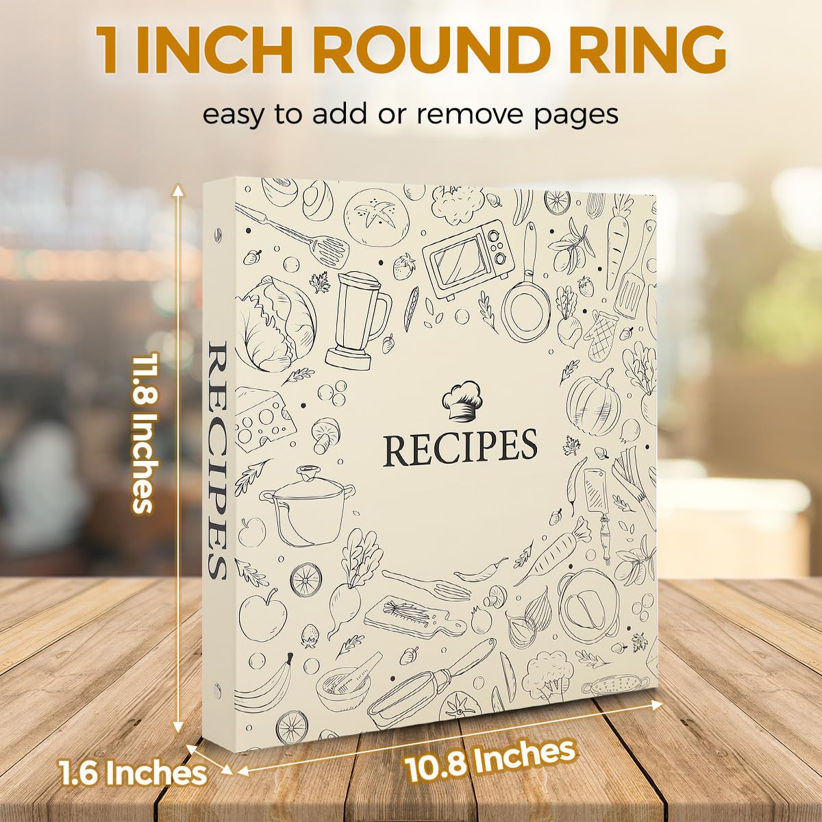Skydue 12 tab dividers help sort recipes by category.