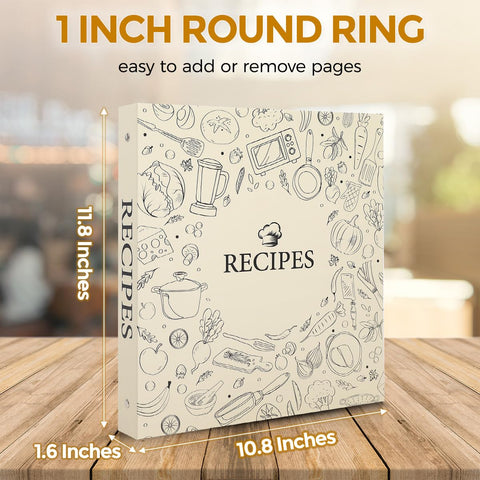 Skydue 12 tab dividers help sort recipes by category.