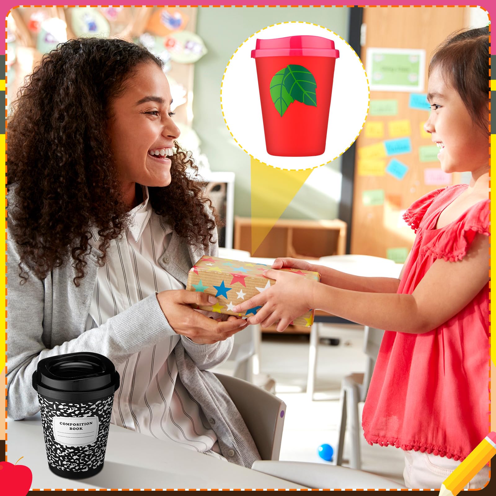 Skylety 12oz capacity tumbler suitable for water, juice, or milk.