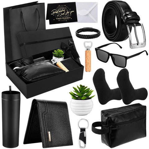Skylety 13-piece gift basket tumbler; insulated plastic keeps drinks at the right temperature