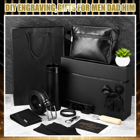 Skylety 13-piece gift basket PU leather wallet; durable card and cash storage