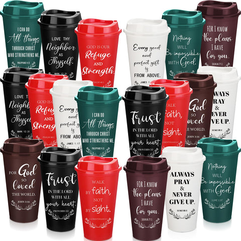 Skylety 40-pack Christian tumbler with lids for easy church event sharing.