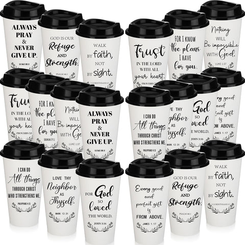 Skylety Bible Verse Tumbler 20-pack, 16 oz, ideal for daily faith-filled sipping
