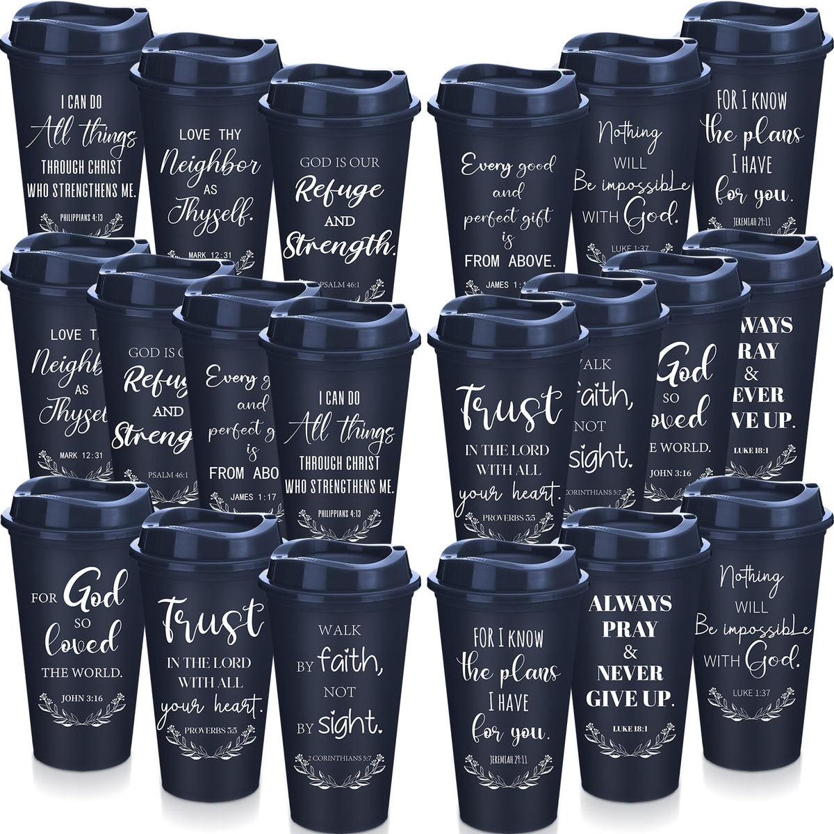 Skylety Bible verse tumbler blue 20-pack for daily inspiration on the go.