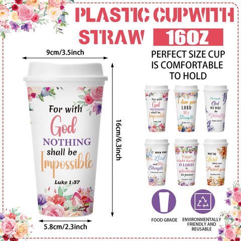 Skylety 12-pack Christian gifts for women with durable PP cups for thoughtful gifts