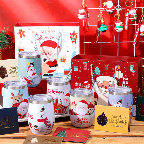 Skylety bulk Christmas cards with festive patterns for gifting