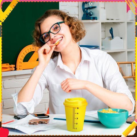 Skylety easy-clean smooth-surface tumbler for reuse.