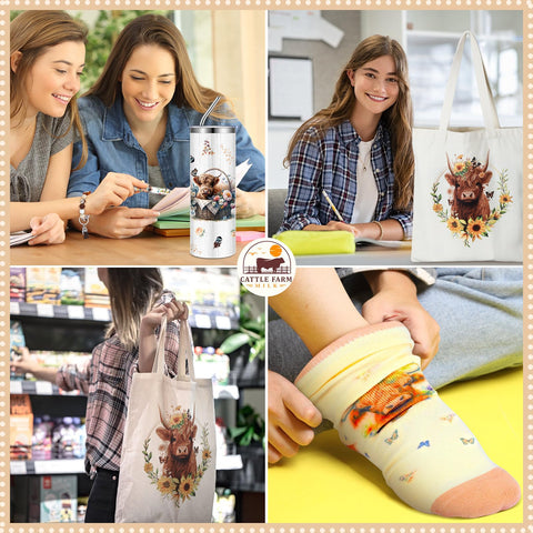 Skylety gift set packaging highlights thoughtful cow lover present