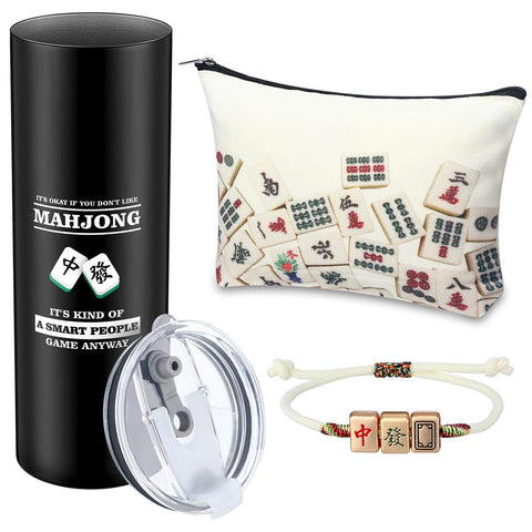 Skylety Mahjong 20oz insulated tumbler keeps drinks at the ideal temperature