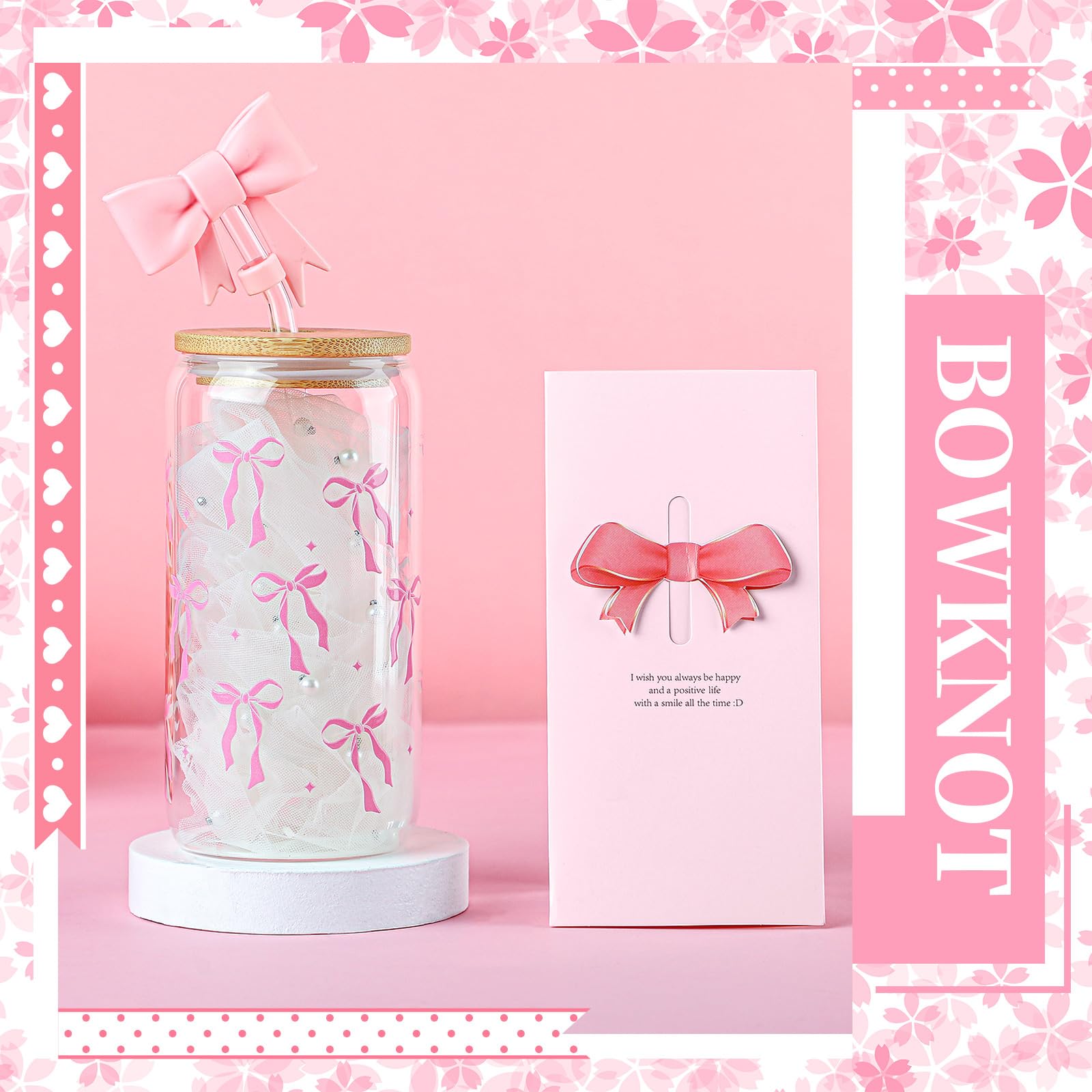 Skylety pink greeting card for a thoughtful note
