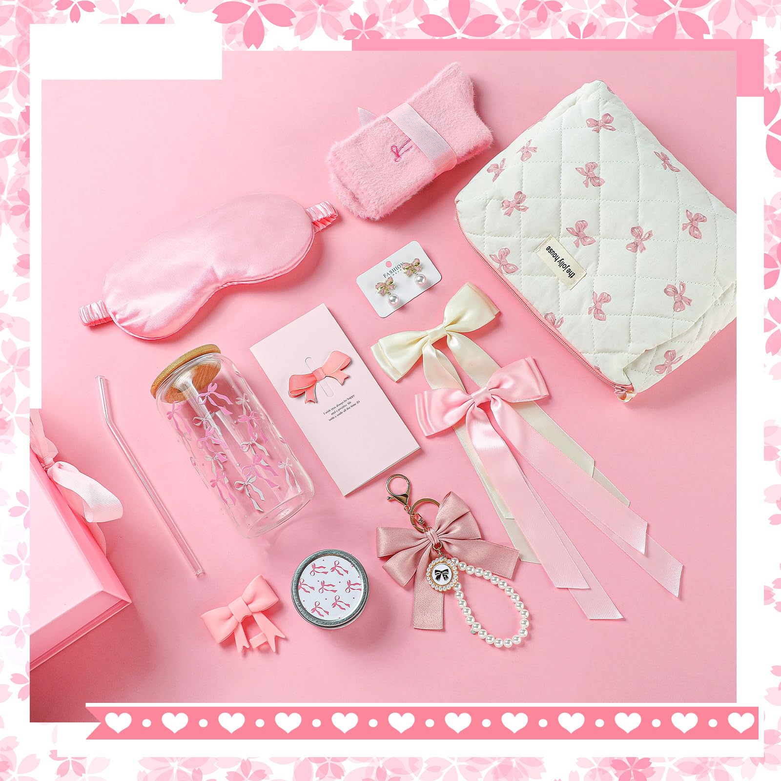 Skylety rose-scented candle in a soft pink package