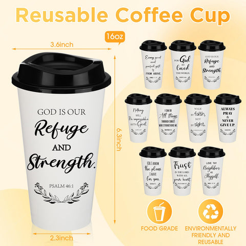 Skylety plastic cups with lids, 16 oz, spill-resistant design for on-the-go drinks