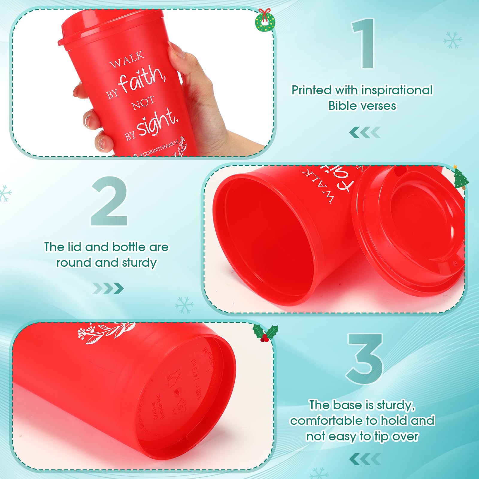 Skylety sturdy PP plastic cups designed for daily home or office use.