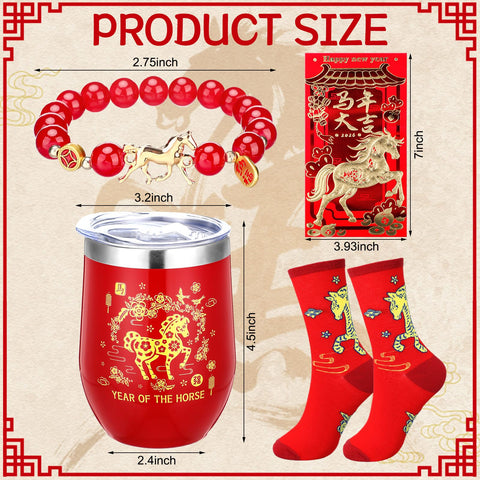 Skylety plastic horse bracelet adds festive flair to outfits.