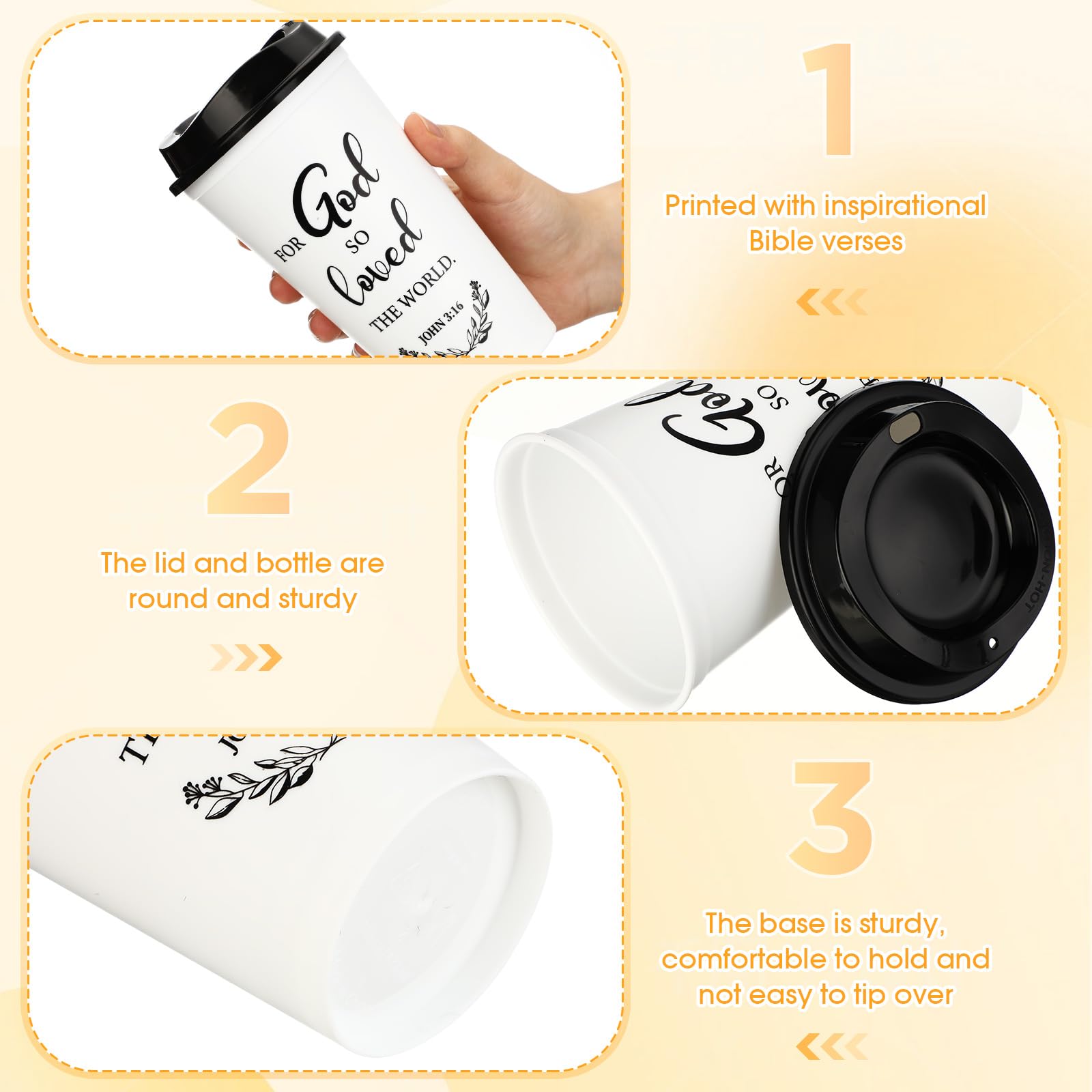 Skylety cups with scripture designs for daily motivation