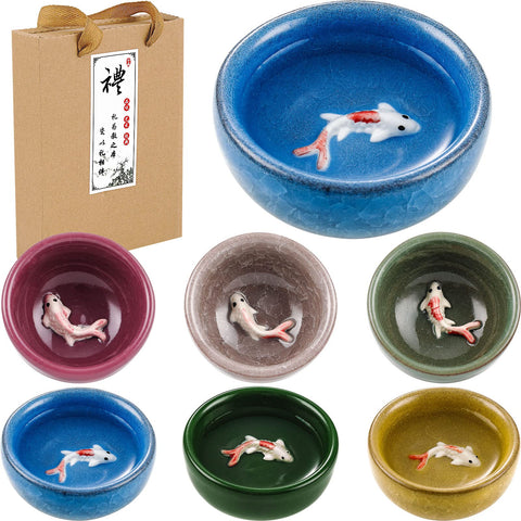 Skyley koi fish pattern teacups showcase vibrant design for elegant tea moments