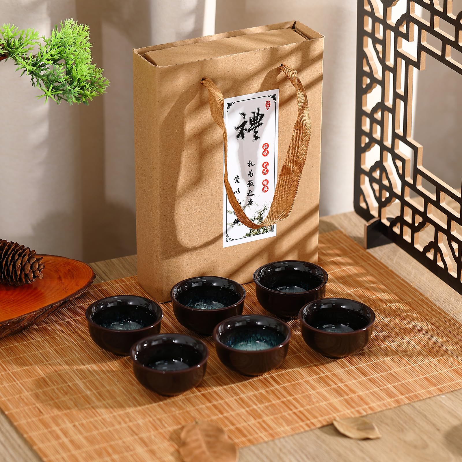 Skyley versatile ceramic cups for tea, sake, or sauces.