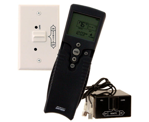 SkyTech SKY-3002 fireplace remote control enables wireless operation with timer for convenient warmth.