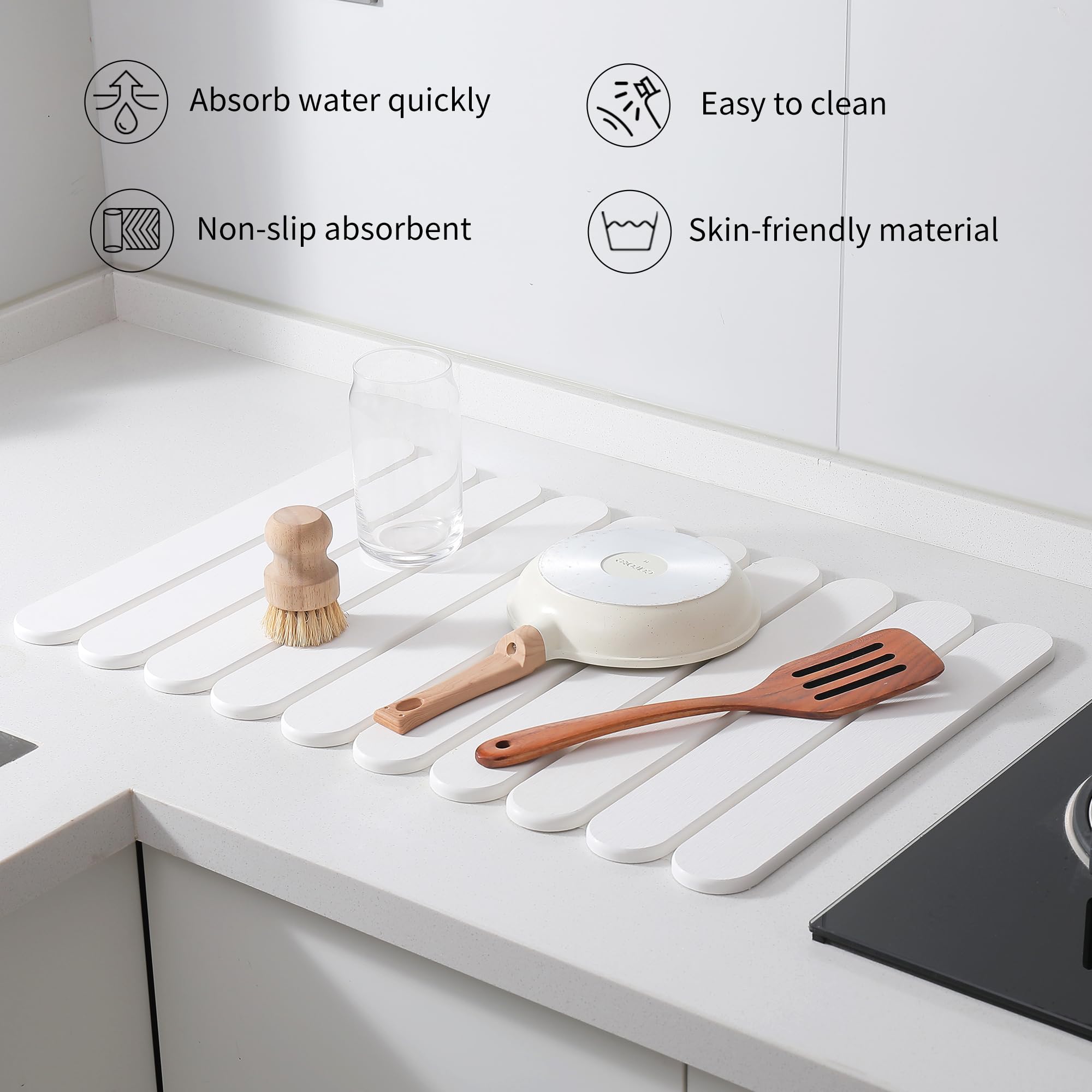 Skyutacil heat-resistant mat protects counters during hot dish handling