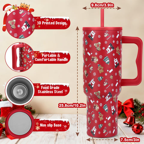 Skywerc 40oz insulated stainless steel mug with handle for all-day temperature control.