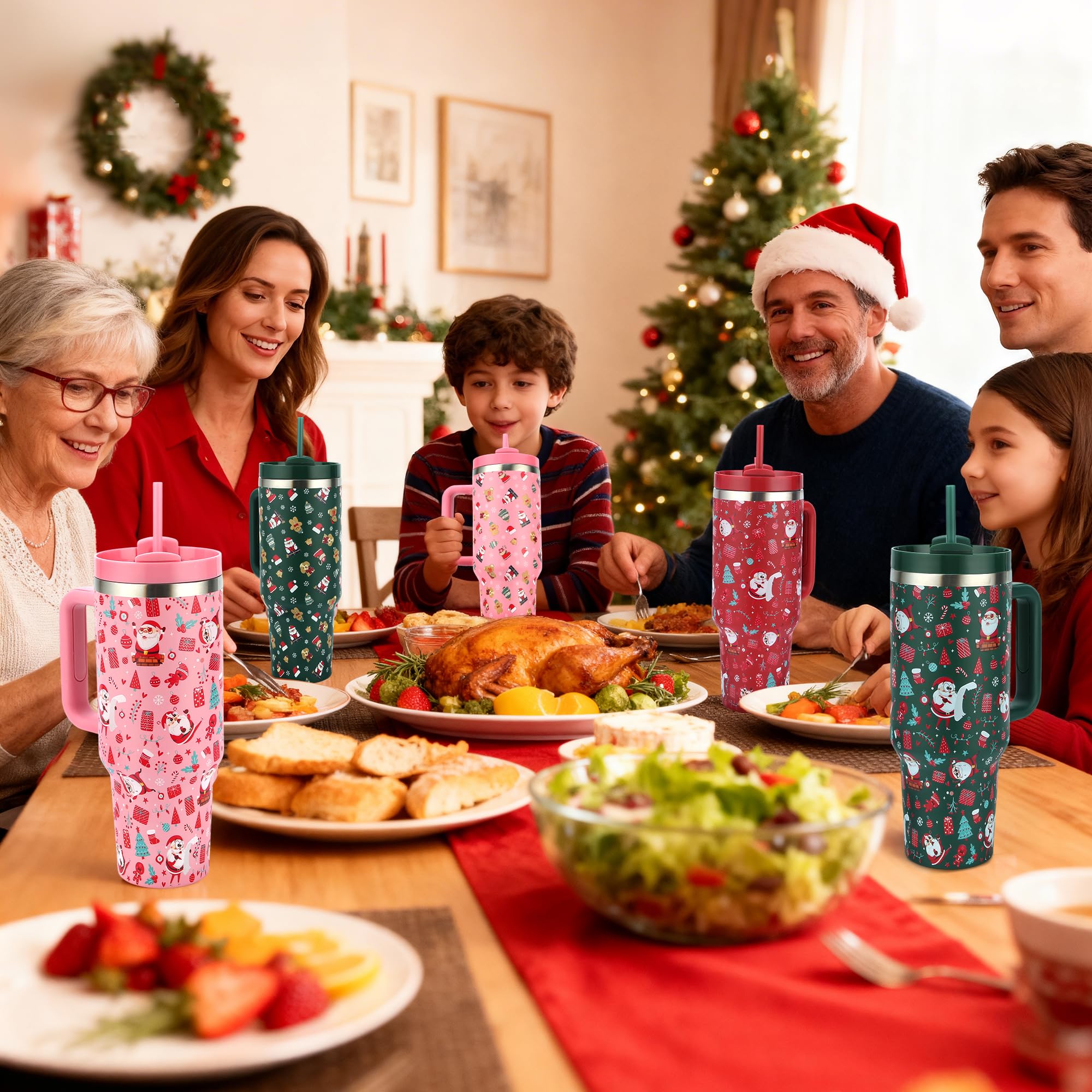 Skywerc Christmas patterns showcase Santa stars and gingerbread for holiday vibes