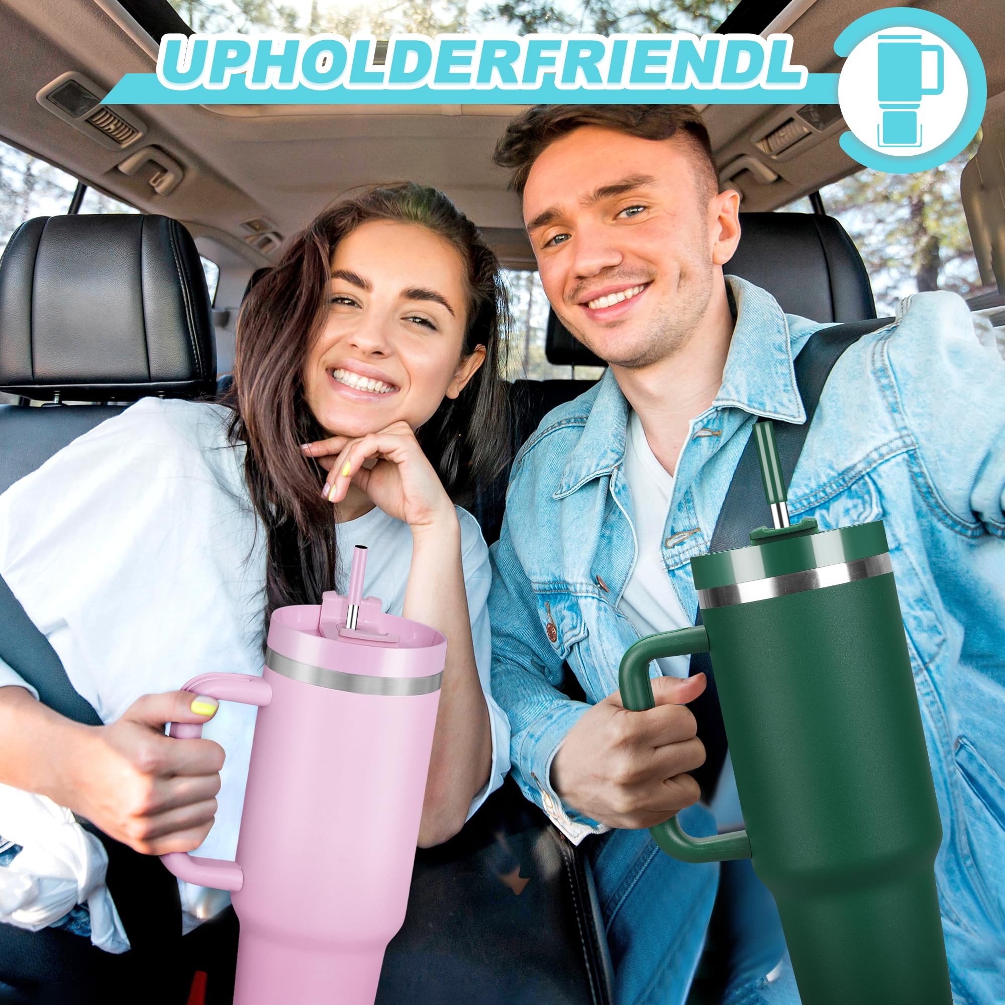 Skywerc Peony Pink 2-in-1 lid enables straw sipping or direct drinking.