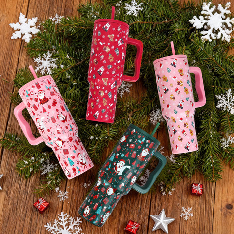 Skywerc Santa and gingerbread decor spark seasonal cheer during cozy mornings.