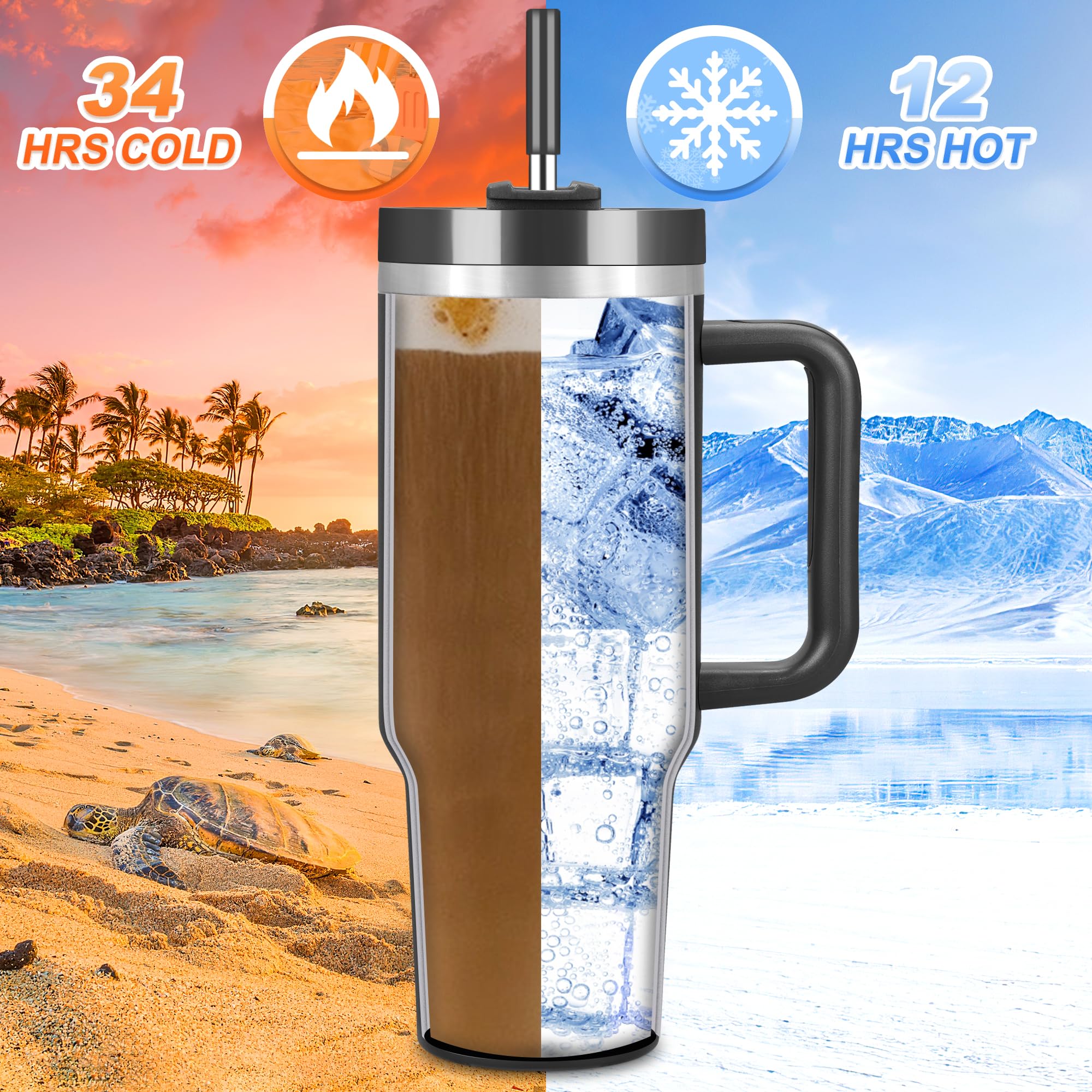 Skywerc vacuum insulated double-wall construction keeps drinks at the right temperature.