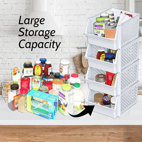 Skywin TidyFriend open-front bin in kitchen keeps utensils and snacks organized