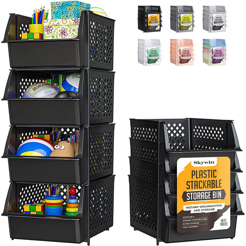 Skywin TidyFriend front view bin for quick pantry access and organized shelves.