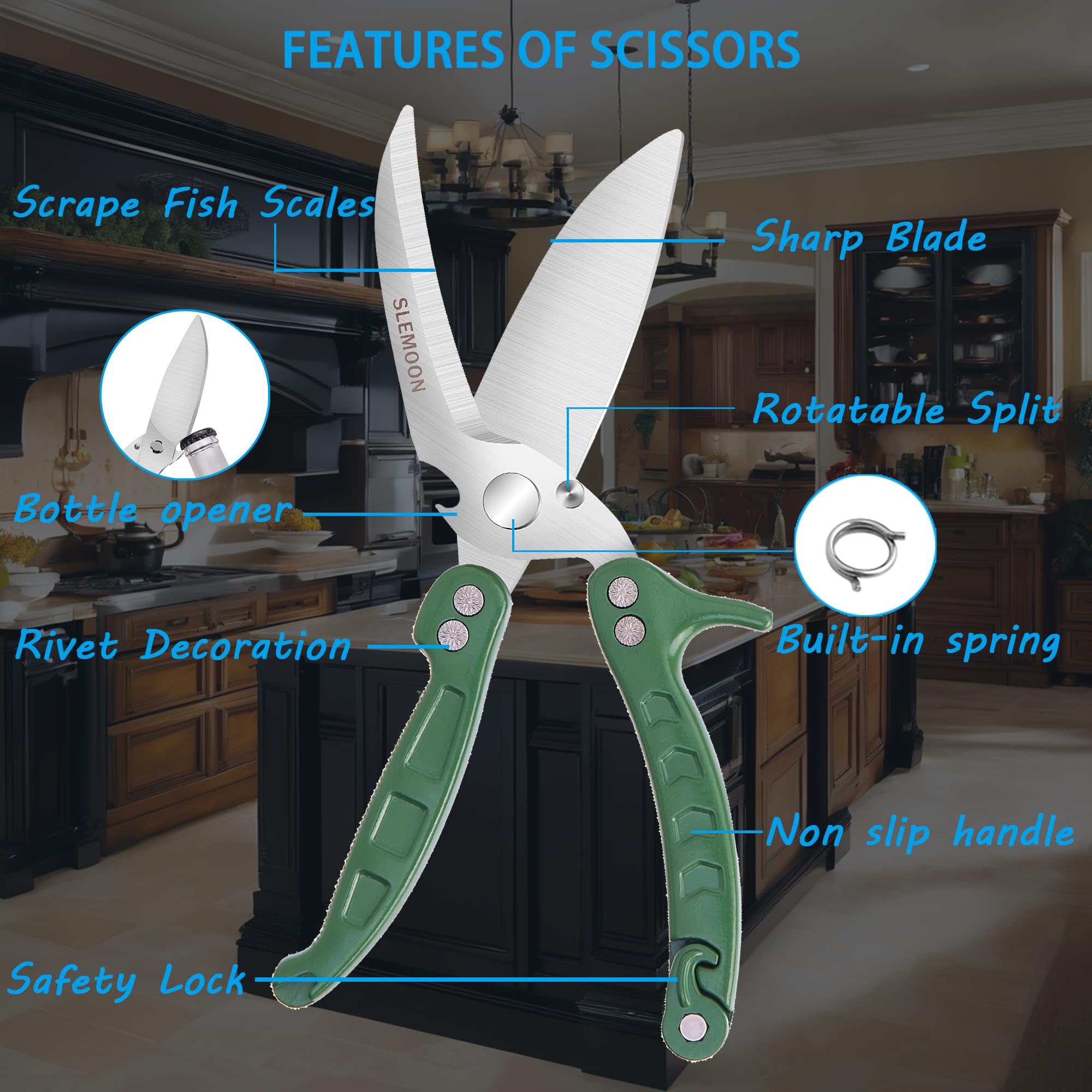 SLEMOON safety lock keeps blades secured when not in use